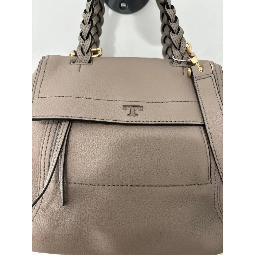Tory Burch Half Moon Satchel Top Handle Crossbody Adjustable Strap Bag Purse